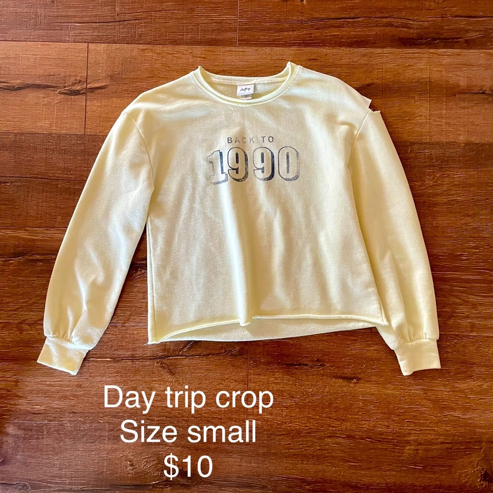 Size small Daytrip cropped sweater